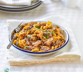 Easy Beef Stroganoff For Two