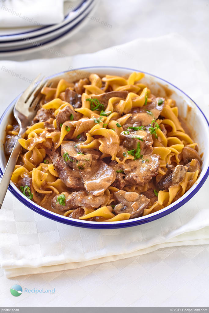 Easy Beef Stroganoff For Two Recipe