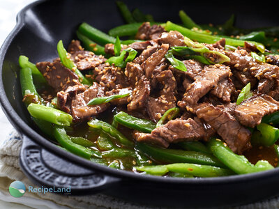 Honey-Soy Steak Strips Over Rice for Two