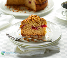 Cherry Coffee Cake with Almond Crumble