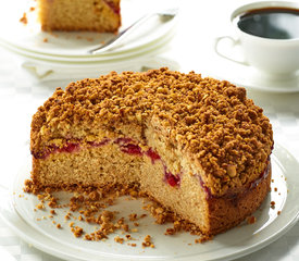 Cherry Coffee Cake with Almond Crumble