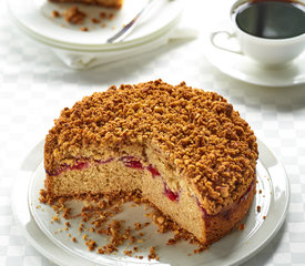 Cherry Coffee Cake with Almond Crumble