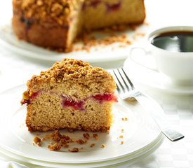 Cherry Coffee Cake with Almond Crumble