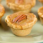 Mini Holiday Pumpkin Pecan Tarts