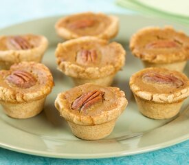 Mini Holiday Pumpkin Pecan Tarts