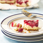 Cherry cheesecake bite-sized bars. Super easy and yummy! Always a hit at get-togethers. No leftovers.               