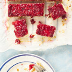 Cherry cheesecake bite-sized bars. Super easy and yummy! Always a hit at get-togethers. No leftovers.               