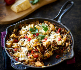 Cheesy Gnocchi with Spinach and Beans