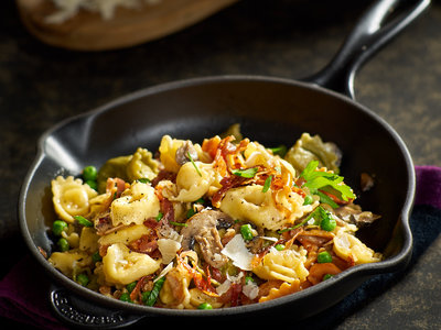 Tortellini with White Sauce