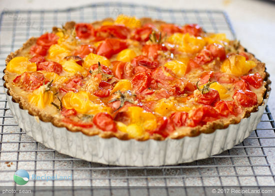 Roasted Cherry Tomato and Feta Tart