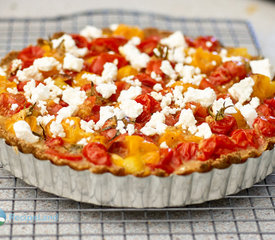 Roasted Cherry Tomato and Feta Tart