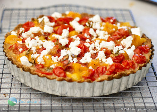 Roasted Cherry Tomato and Feta Tart