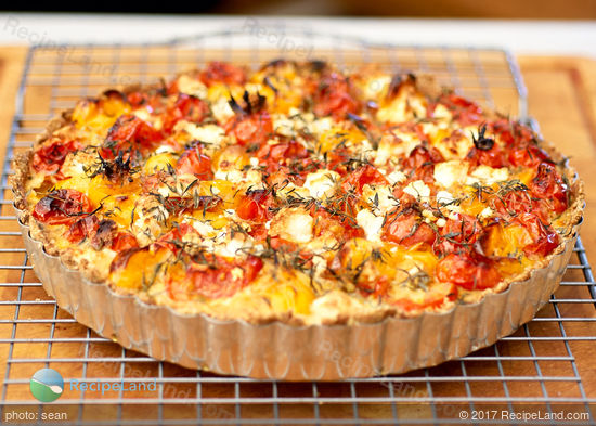 Roasted Cherry Tomato and Feta Tart