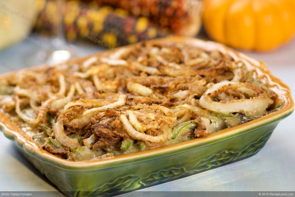 Classic Green Bean Casserole-Low Fat and Low Calorie Recipe