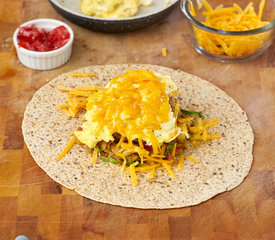 Crunchy Breakfast Wrap for Two