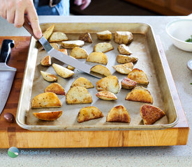 Oven-roasted Potatoes with Garlic, Olives, Feta and, Oregano