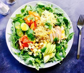 Loaded Vegetable and Quinoa Salad with Miso Orange Dressing