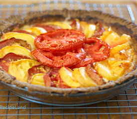 Cheesy Herbed Heirloom Tomato Pie