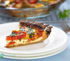 Cheesy Herbed Heirloom Tomato Pie