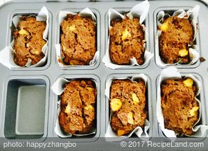 Sugar Free Peach Oat Bran Muffins