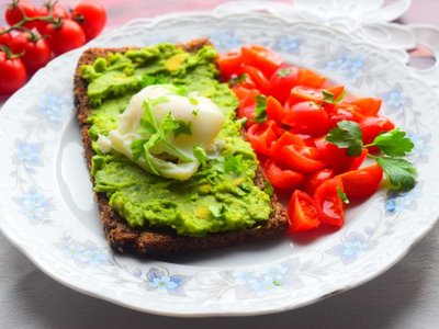 Healthy Avocado & Poached Egg Breakfast