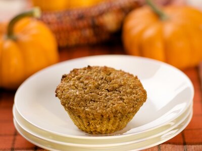 Pumpkin Oat Bran Muffins