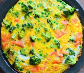 Salmon & Broccoli Frittata