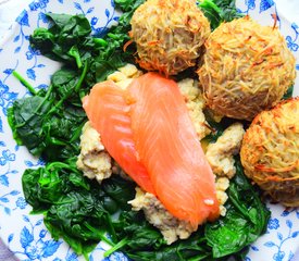 Smoked Salmon & Scrambled Egg With Healthy Hash Browns