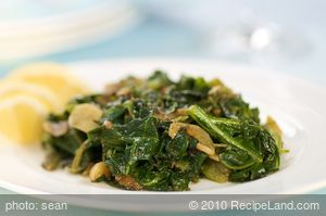Southern Living Quick Braised Collards with Garlic