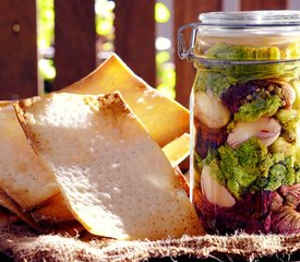 Gluten-Free Matzo with Pickled Lettuce