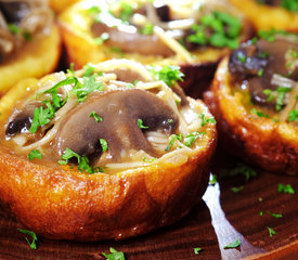 Gluten-Free Yorkshire Pudding with Mixed Mushroom Ragout