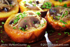 Gluten-Free Yorkshire Pudding with Mixed Mushroom Ragout