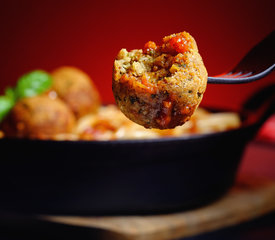 Spaghetti Marinara with Chickpea “Meatballs”