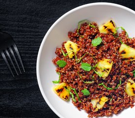 Grilled Pineapple and Red Curry Quinoa