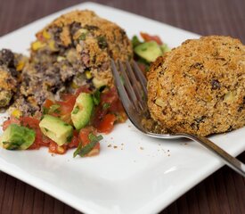 Black Bean Croquettes with Fresh Salsa