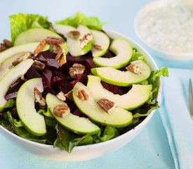 Apple Beet Salad with Creamy Diil Dressing