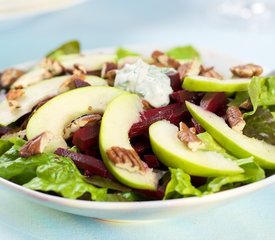 Apple Beet Salad with Creamy Diil Dressing