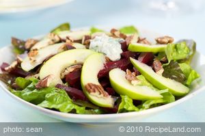 Apple Beet Salad with Creamy Diil Dressing recipe
