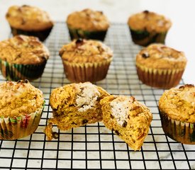 Carrot Muffins with Walnut-Cream Centers