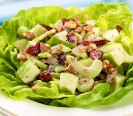 Apple, Celery and Cranberry Salad with Creamy Lemon Vinaigrette