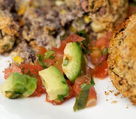 Black Bean Croquettes with Fresh Salsa