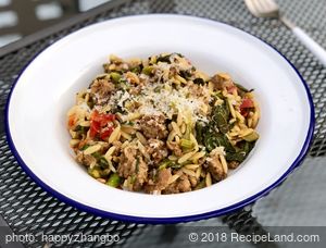 Pasta with Hot Sausage and Rapini