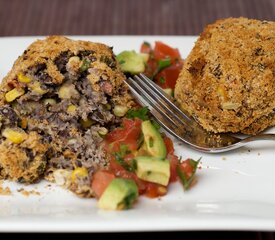 Black Bean Croquettes with Fresh Salsa