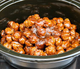 Honey Garlic Glazed Meatballs