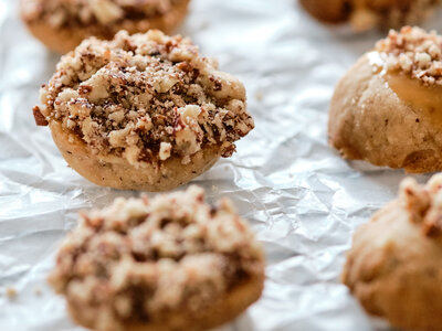 Caramel Nut Acorn Cookies