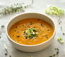 Carrot-Leek Soup with Thyme