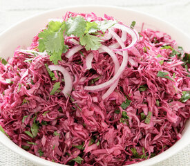 Asian Red Cabbage Coleslaw