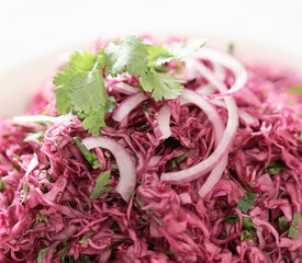 Asian Red Cabbage Coleslaw