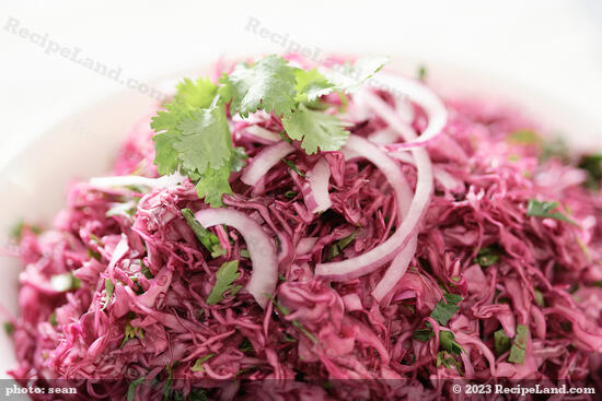 Asian Red Cabbbage Coleslaw