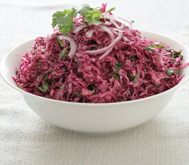 Asian Red Cabbage Coleslaw